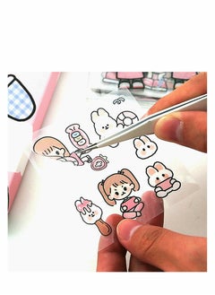 Excefore Stickers Set, 800Pcs/100 Sheets Cute Colorful Vinyl Adhesive Decorative Stickers for Scrapbook, Laptop, Phone, Journal, Water Bottle Sticker for Teens Girls Kids, Gift Package  - Image 3