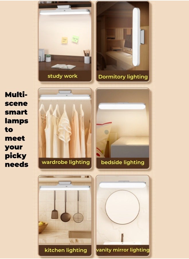 Touch Honeycomb Panel  Led Eye Protection Desk Lamp Rechargeable Night Light with 3 Color Modes USB Rechargeable Wall Shelf Closet Dormitory Bedside Kitchen Lighting - Remote Control and Touch Model