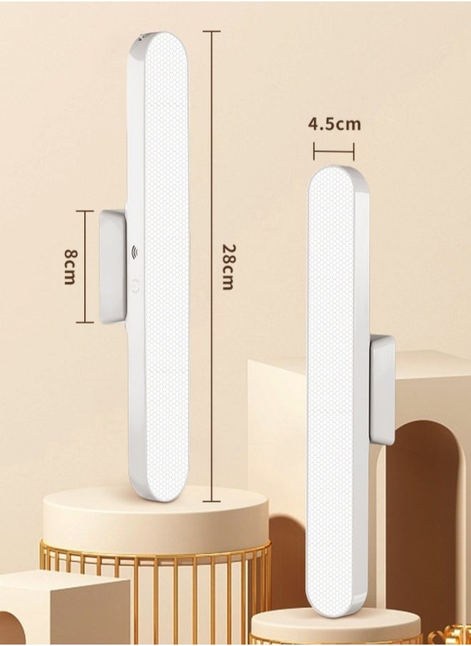 Touch Honeycomb Panel  Led Eye Protection Desk Lamp Rechargeable Night Light with 3 Color Modes USB Rechargeable Wall Shelf Closet Dormitory Bedside Kitchen Lighting - Remote Control and Touch Model