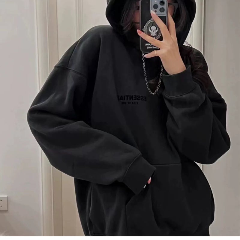 Essentials SS22 Light Oatmeal Hoodie Dark gray - Image 5