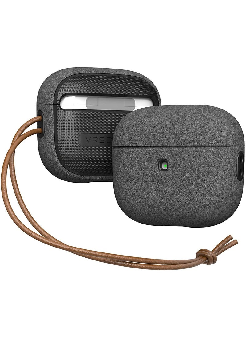 VRS Design Modern for Airpods 3 Case Cover (2021) with Leather Strap - Sandstone  - Image 1