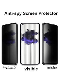 Muzz Privacy Screen protector compatible with Nothing Phone 1 Anti-Glare Privacy Screen Protector Tempered Glass [3D Touch][Case Friendly] Bubble Free Screen For Nothing phone 1  - Image 3