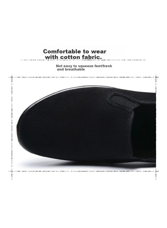 Weizhi Traditional Cloth Shoes For Men, Old Beijing Style Slip-on Work Shoes For Summer, Fashionable And Comfortable Elderly Shoes Wz1307 - Image 1