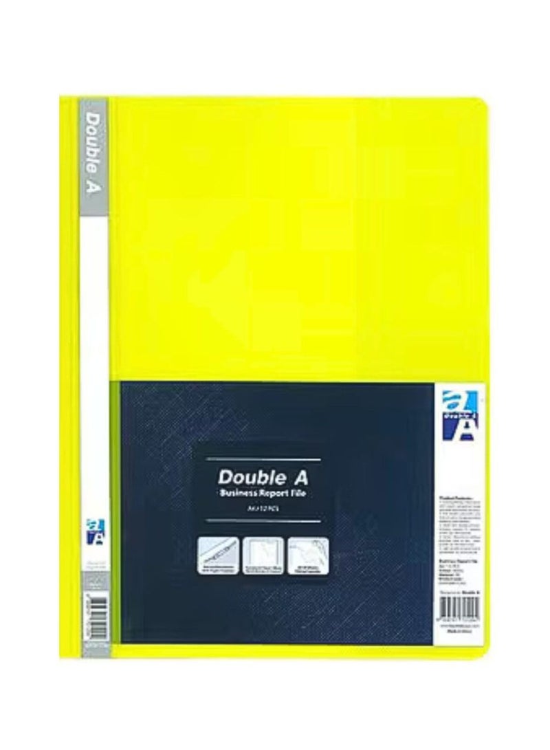Report File A4 Yellow, Clear Front Report Covers Project File For School Office Pack of 12 - Image 2