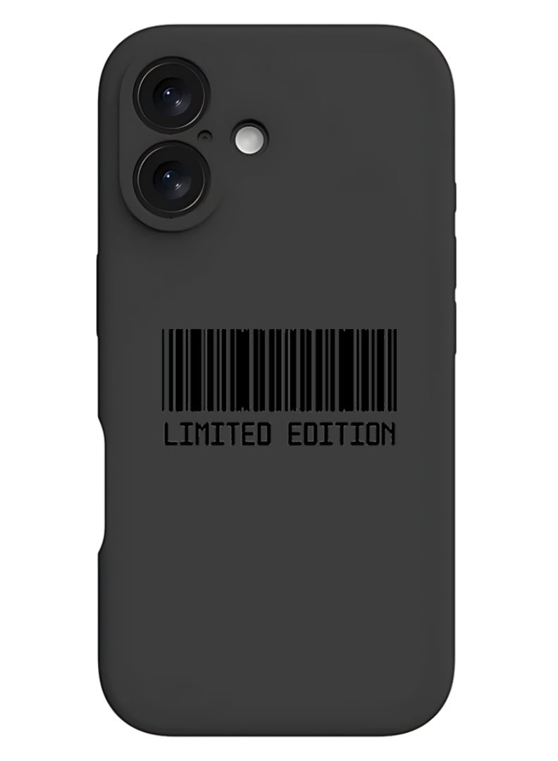 Theodor Protective Slim Fit Case Liquid Silicone Cover with Full Body Protection Anti-Scratch Shockproof Case For Apple iPhone 17 (Black) Limited Edition - Image 1