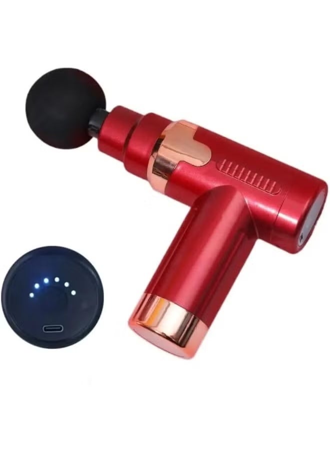 SAFENHAND Handheld Deep Tissue Percussion Muscle Massager, Electric Body Massage Gun for Pain Relief, Portable (RED) - Image 1