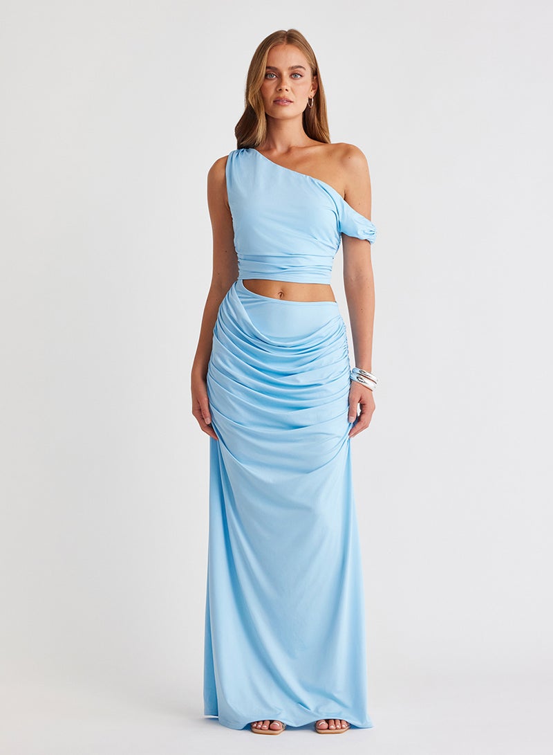 ساندايز فستان ريكي بكتف واحد من الجيرسيه - Image 5