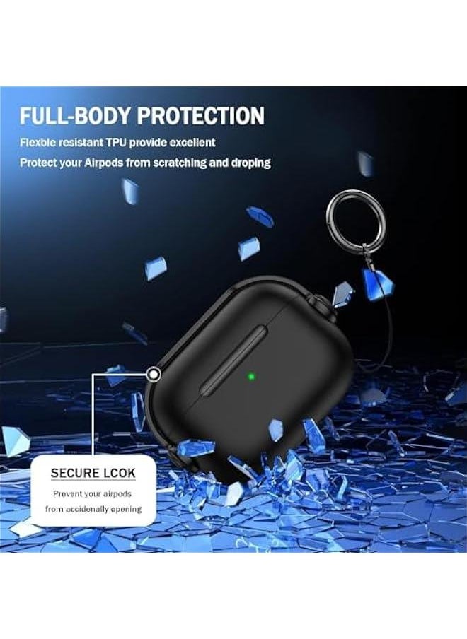 Generic NEW Case for Airpods 4 Case Cover with Lock, for Airpods 4th Generation Case, Shockproof Cover for AirPods 4 Case (AirPods 4, Black)  - Image 3