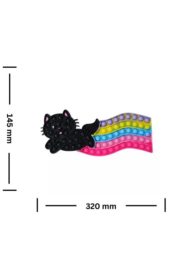 Push Pop Bubble Fidget Toy Silicone Animal Sensory Squeeze Toy Stress Relief Anti-Anxiety ADHD Autism Special Fidget Popper Gift for Kids and Adults Cat C  - Image 3