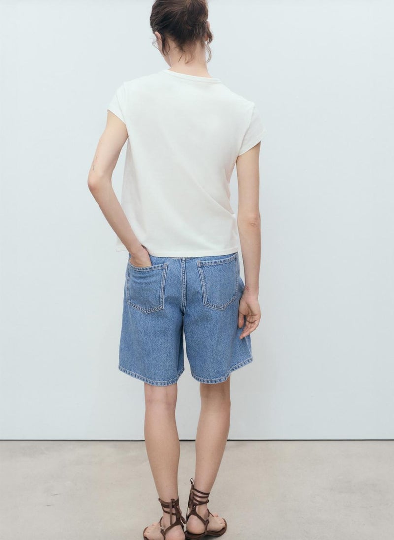MANGO Cotton Short-Sleeved T-Shirt  - Image 2
