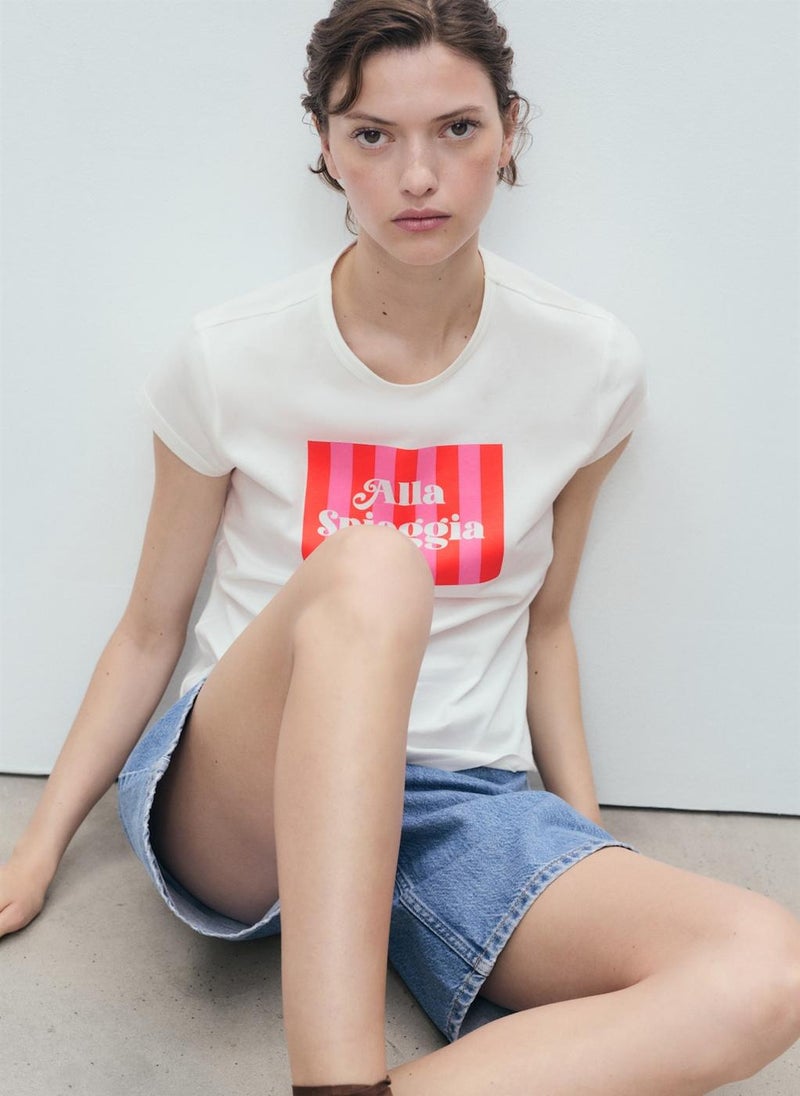 MANGO Cotton Short-Sleeved T-Shirt  - Image 4