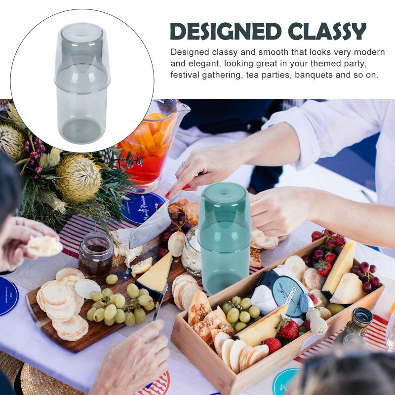 Lake Green Heat Resistant Glass Beverage Cup and Kettle Set for Home Daily Use - Image 4