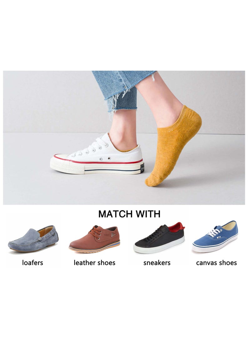 SYOSI 10Pairs Women Ankle Athletic Socks, Low Cut Breathable Running Socks, Comfort Sports Trainer Socks, Cotton Casual Non-Slip No Show Socks for Women - Image 4