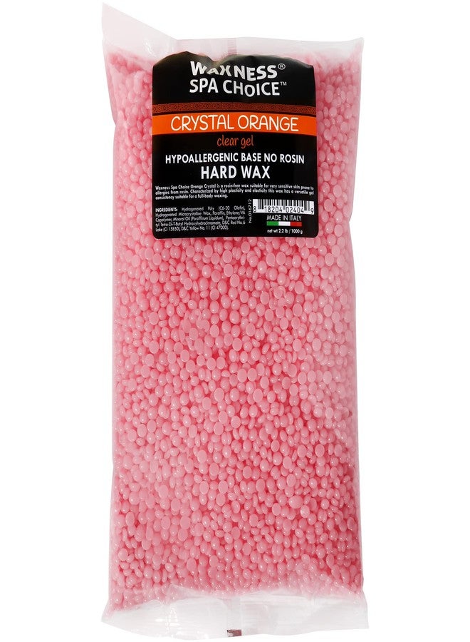 Waxness Spa Choice Crystal Orange Demi Creamy No Rosin Hard Wax Beads 2.2 lb / 1 kg - Image 1
