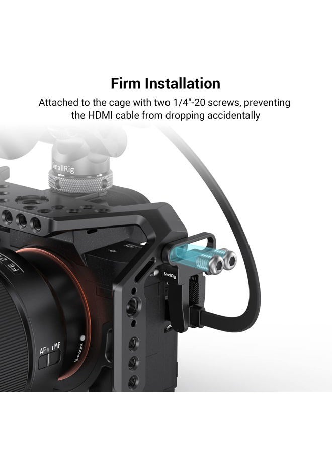 SmallRig Cable Clamp for Sony A7RIII / A7III / A7R IV / A7 II, for FUJIFILM for Nikon Z5/Z6/Z7, for Canon RP – 3637 - Image 4