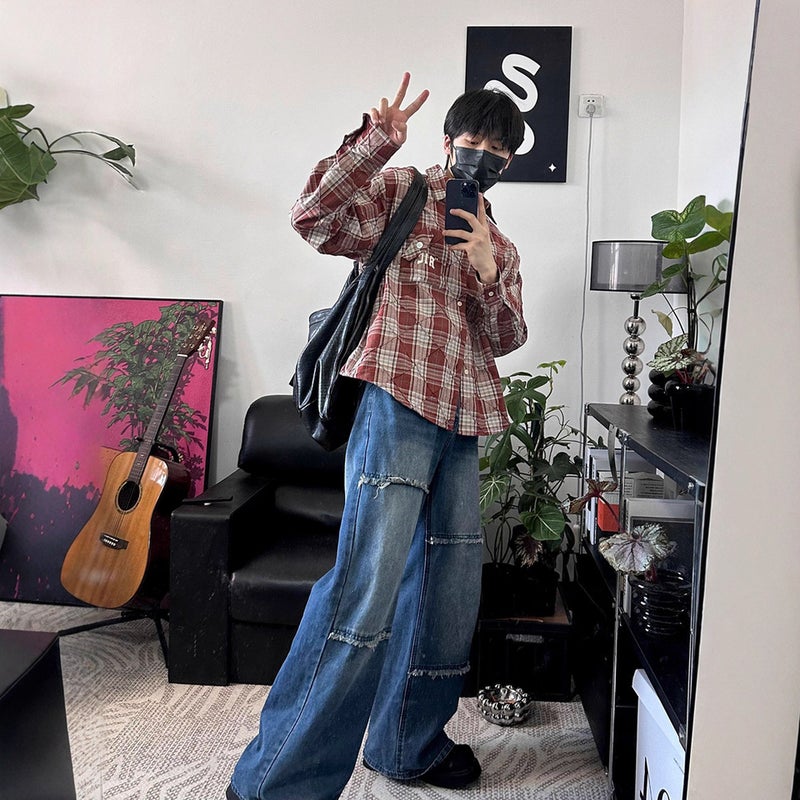 Unisex Casual Daily Denim Jeans - Image 5