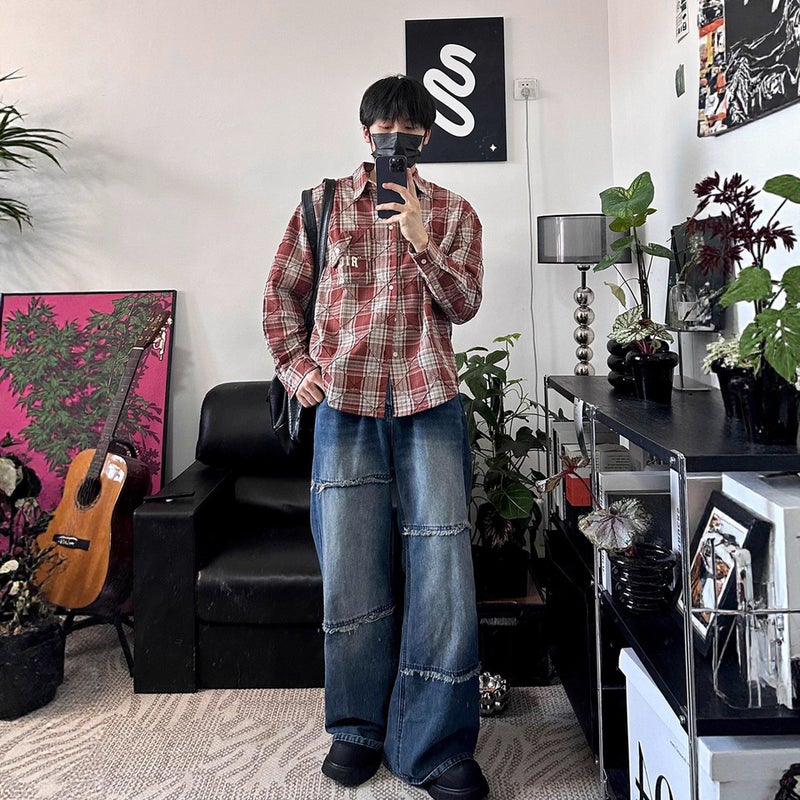 Unisex Casual Daily Denim Jeans - Image 3