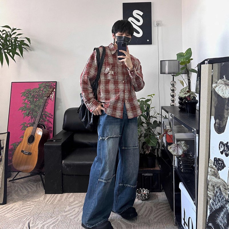 Unisex Casual Daily Denim Jeans - Image 4