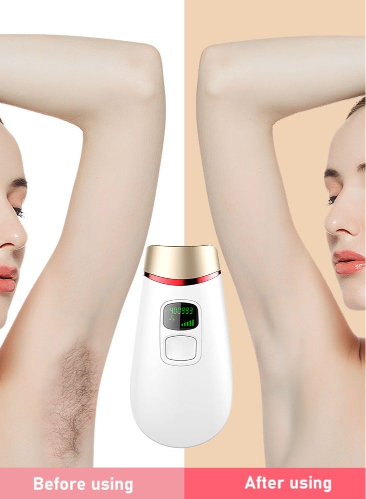 Perfii Painless and Precise Laser Hair Removal Device without Skin Damage with Double Filtration System Dual Mode Skin Contact and Color Sensors Fast 0.8s/Flash Small and Portable - Image 2