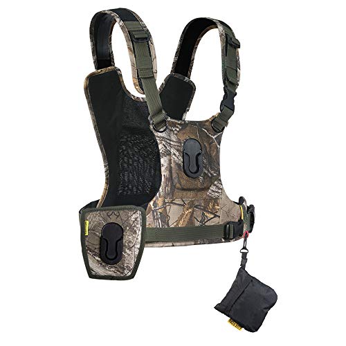 Cotton Carrier CCS G3 Camera Harness System for Two Cameras, Camo, One Size - Image 1