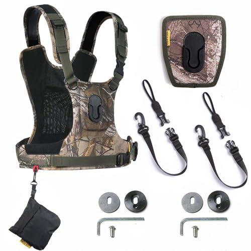Cotton Carrier CCS G3 Camera Harness System for Two Cameras, Camo, One Size - Image 3