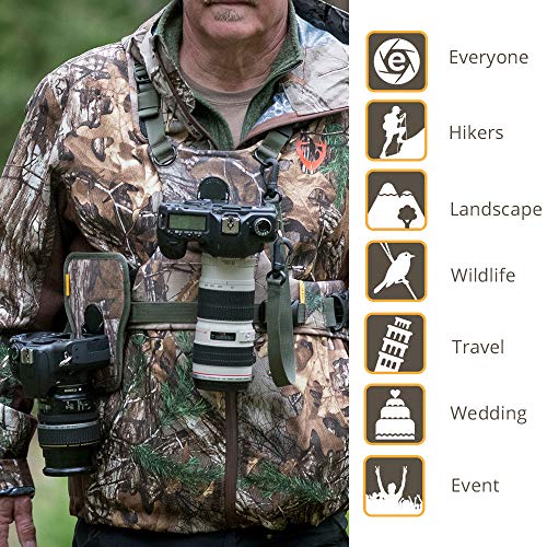 Cotton Carrier CCS G3 Camera Harness System for Two Cameras, Camo, One Size - Image 5