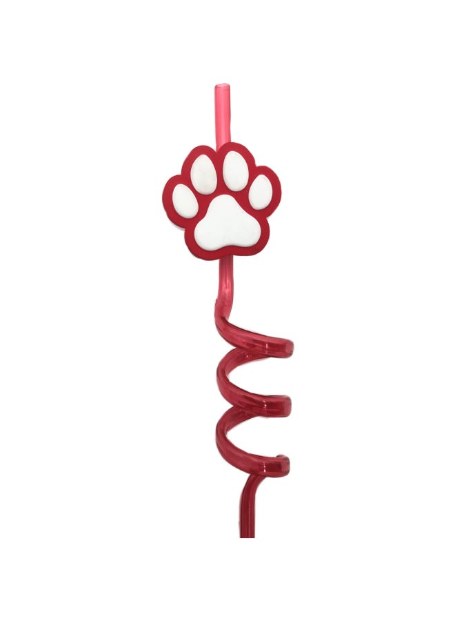 Cat Claw Straw Manufacturers Fashion Soft Hose Accessories Buckle Personality Cartoon Patch Food Grade PET Art Modeling-Color:7 - Image 1