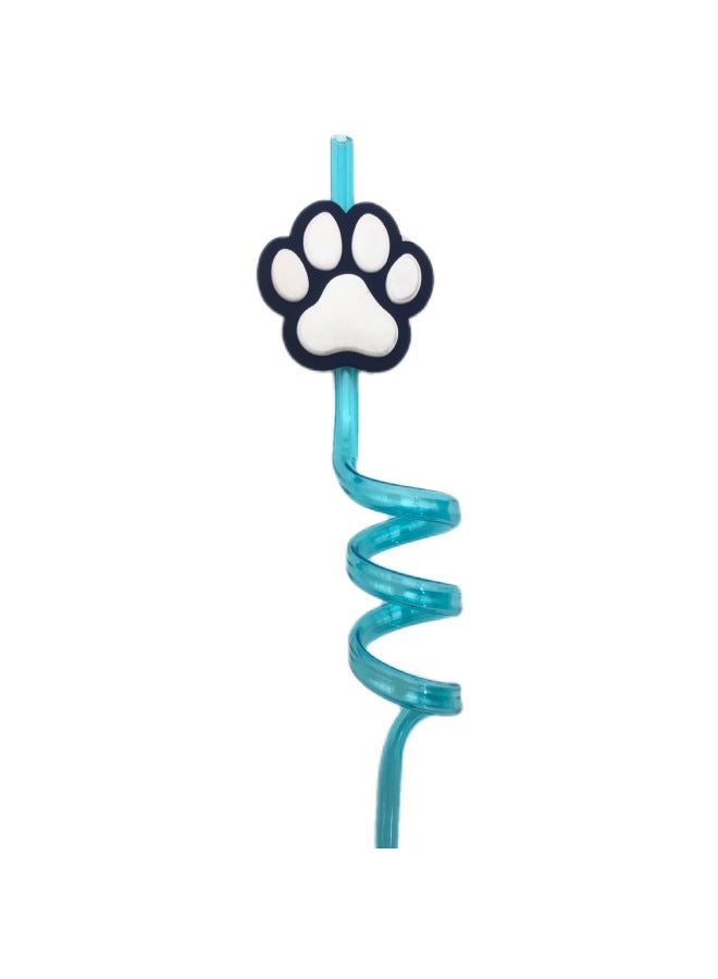 Cat Claw Straw Manufacturers Fashion Soft Hose Accessories Buckle Personality Cartoon Patch Food Grade PET Art Modeling-Color:7 - Image 5