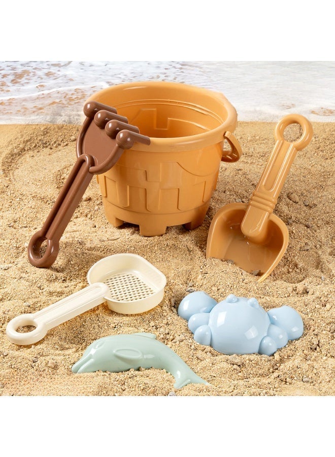 Beach Sand Lightweight Bucket Kit for Safe Summer Outdoor Play Enhances Coordination and Skills forBeach - Image 1