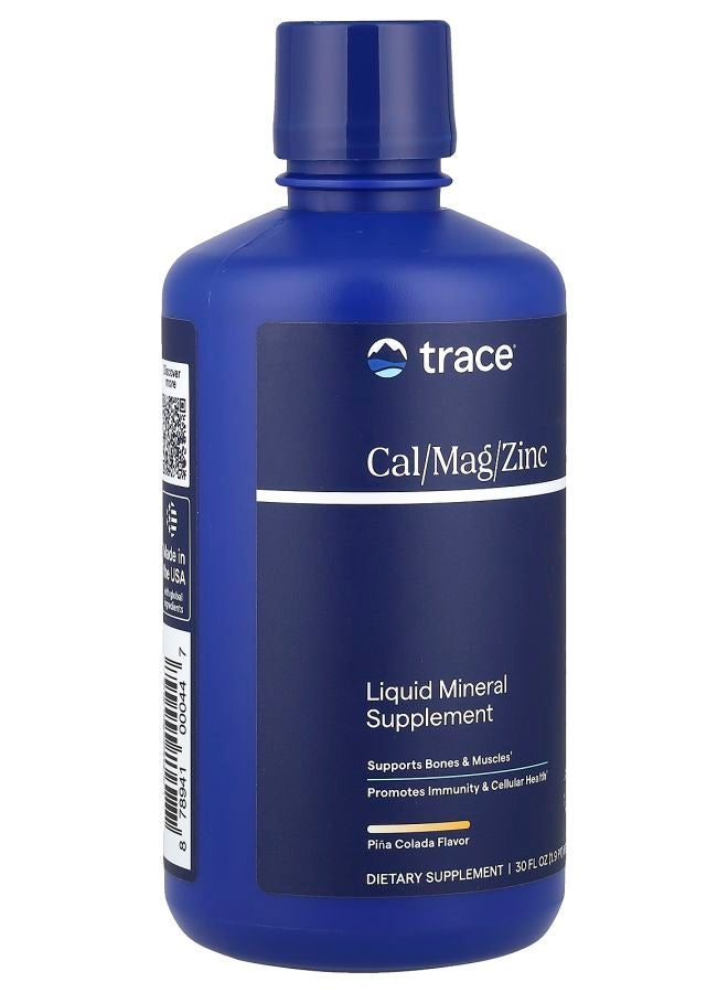 TRACE Liquid Cal/Mag/Zinc Piña Colada 30 fl oz (887 ml) - Image 2