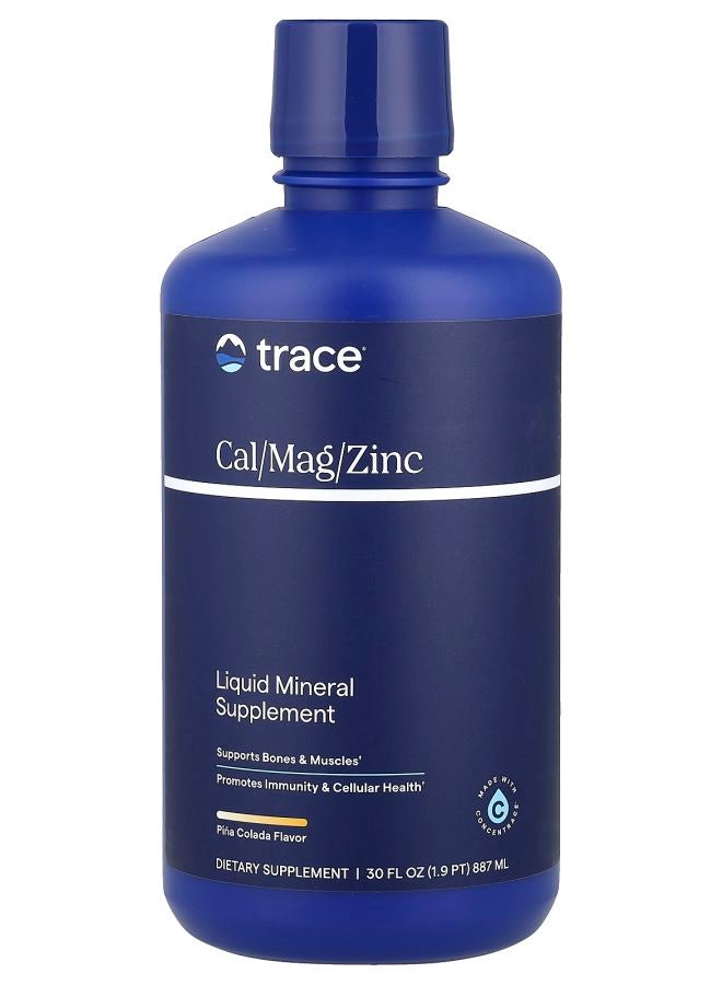 TRACE Liquid Cal/Mag/Zinc Piña Colada 30 fl oz (887 ml) - Image 1