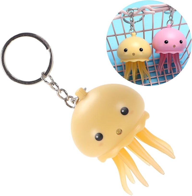 Purple Glowing Jellyfish Keychain With Sound Effects Toy For Kids And Adults - Image 1
