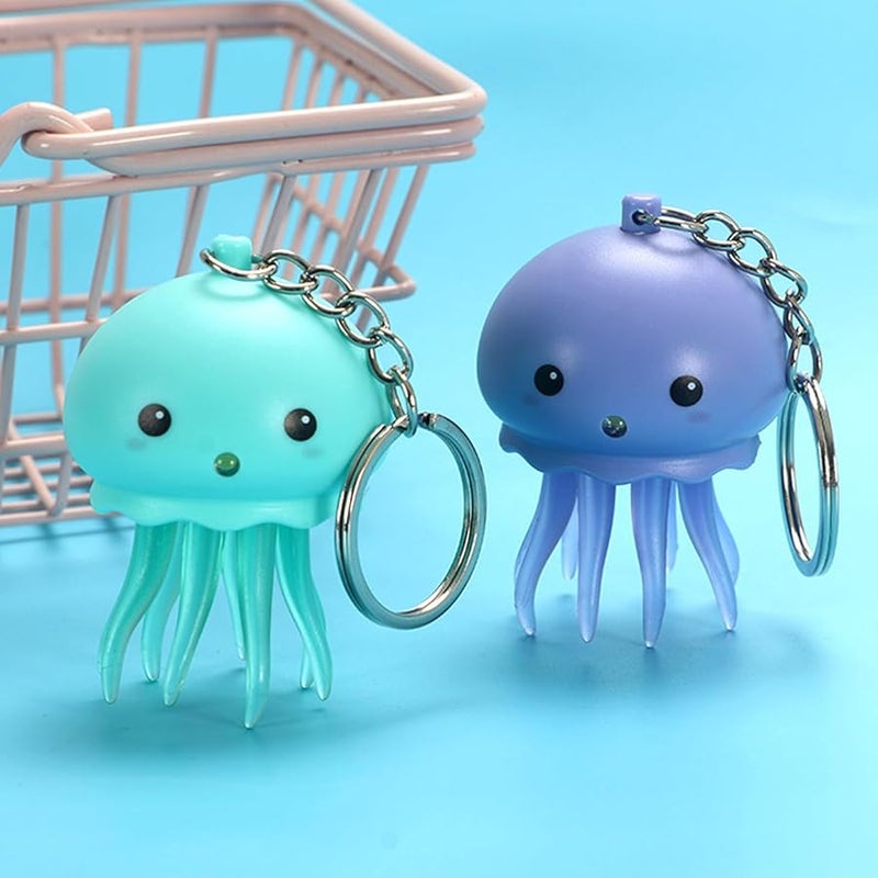 Purple Glowing Jellyfish Keychain With Sound Effects Toy For Kids And Adults - Image 5