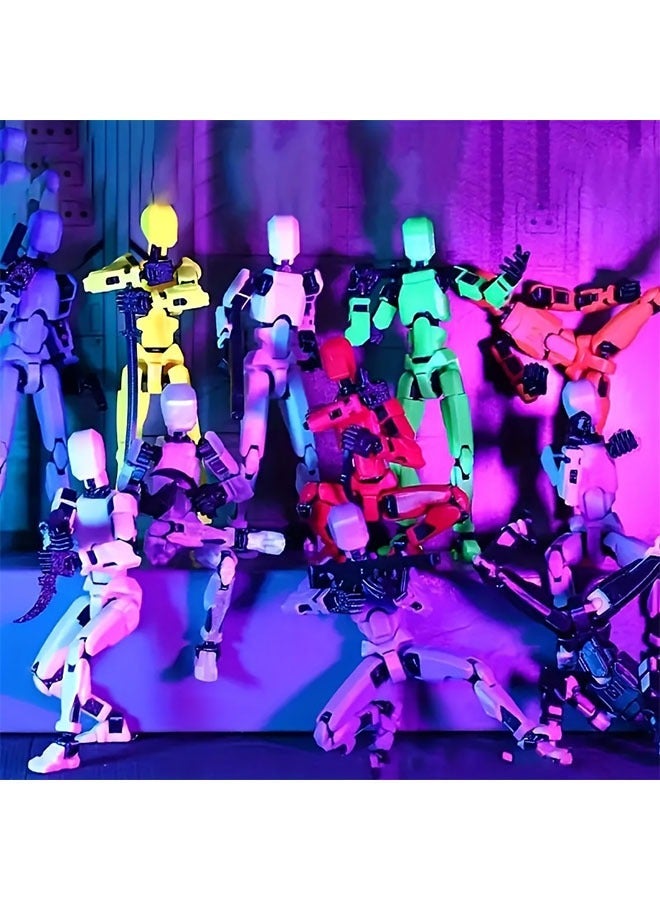 6 قطعة متعددة مشتركة نشطة ABS دمية العمل | 3D نموذج لعبة الاتجاه ، DLY العامة دمية رقمية ، ديكور سطح المكتب الحلي هدية عيد ميلاد - Image 4