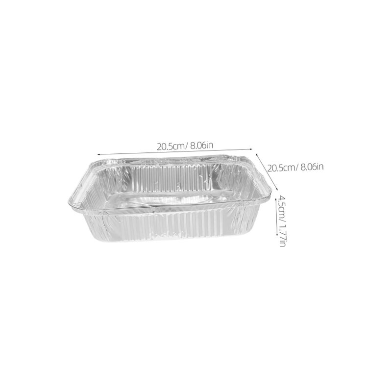 30 Pcs Aluminum Foil Baking Pans Disposable Square Cake Donut Trays for Pies Tarts Quiches - Image 3