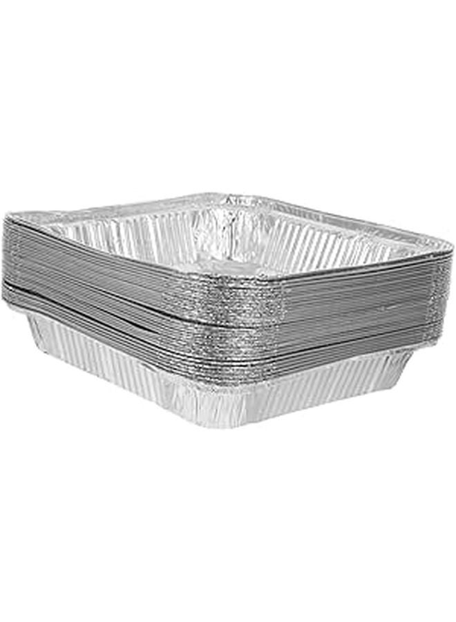 30 Pcs Aluminum Foil Baking Pans Disposable Square Cake Donut Trays for Pies Tarts Quiches - Image 1