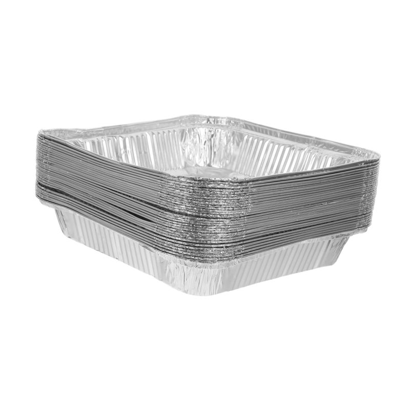30 Pcs Aluminum Foil Baking Pans Disposable Square Cake Donut Trays for Pies Tarts Quiches - Image 2
