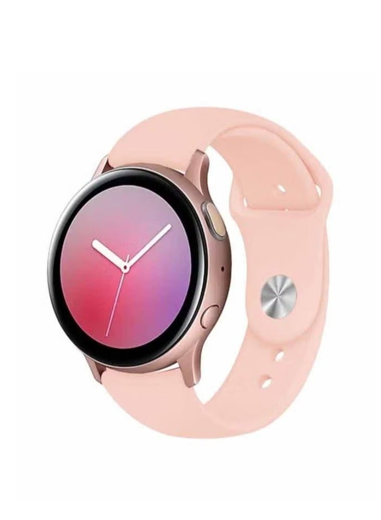 vesus Silicone Replacement Band For Samsung Galaxy Active/Active 2 Watch 40/44mm Rose Gold