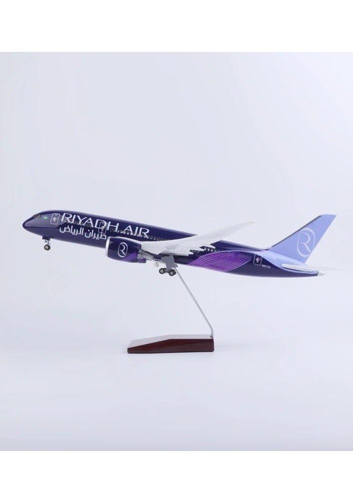 طائرة بوينغ 787 تابعة لشركة طيران الرياض، حجم كبير 42 سم - Image 2