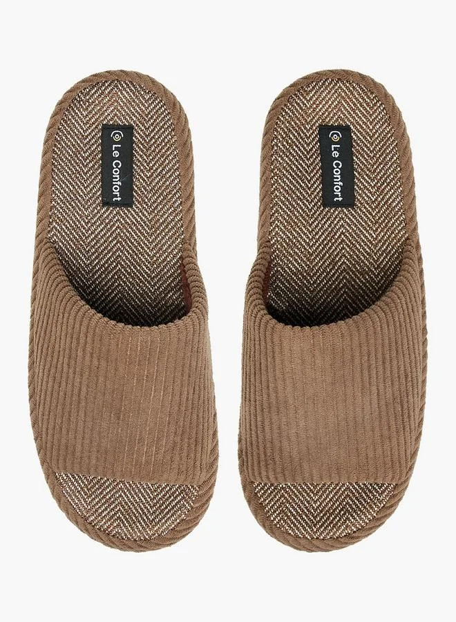 Le Confort Men Open Toe Bedroom Slippers