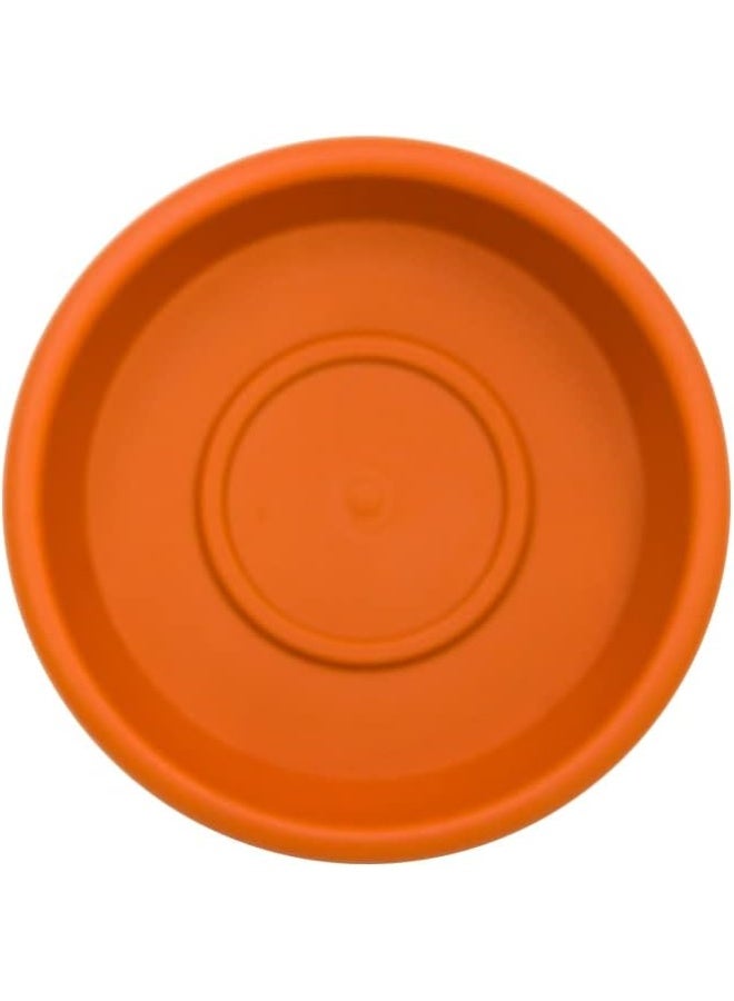 Cosmoplast Round Flower Pot Tray 6 Inch Size - Terracotta - Image 1