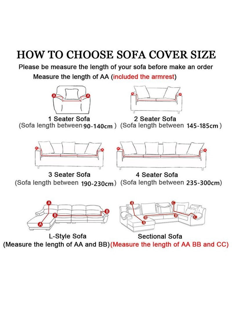 Exlene 2 Seater Solid Color Elastic Sofa Covers Couch Cover Slipcover  - Image 5