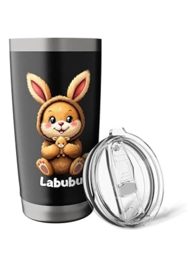Arabest Labubu Cute Funny Monsters Brown Labubu Stainless Steel Insulated Tumbler  - Image 5