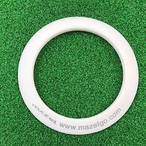 MAZEL Putting Cup/Ring - All-Direction Golf Practice Hole Trainer (White Ring) - Image 1