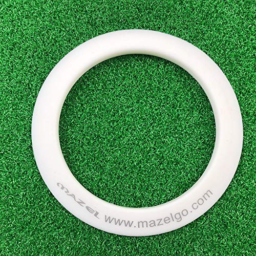 MAZEL Putting Cup/Ring - All-Direction Golf Practice Hole Trainer (White Ring) - Image 3