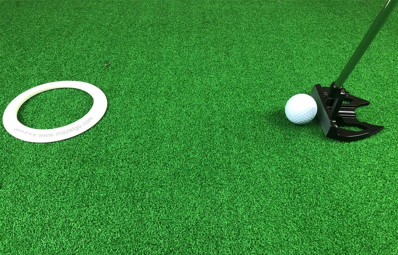 MAZEL Putting Cup/Ring - All-Direction Golf Practice Hole Trainer (White Ring) - Image 2