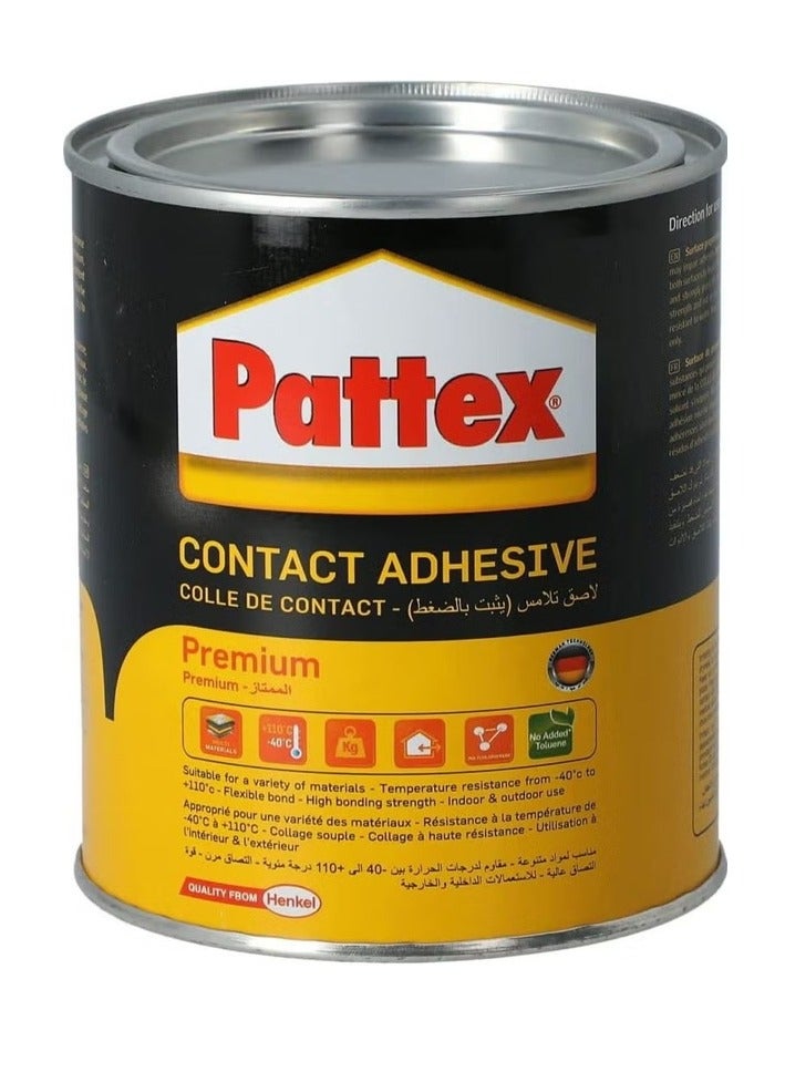 باتكس Pattex Contact Adhesive Premium - لاصق تلامس باتكس ممتاز (650 مل قطعتين) - لاصق متعدد المواد عالي الأداء مع مقاومة فائقة للقص والثني - يتحمل درجات الحرارة القصوى مثالي للتطبيقات الداخلية والخارجية - خالي من التولوين لضمان السلامة - Image 2