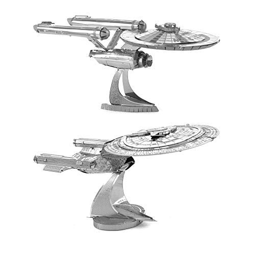 Fascinations Metal Earth 3D Metal Model Kits Star Trek Set of 2 - USS Enterprise NCC-1701D & USS Enterprise NCC-1701 - Image 5