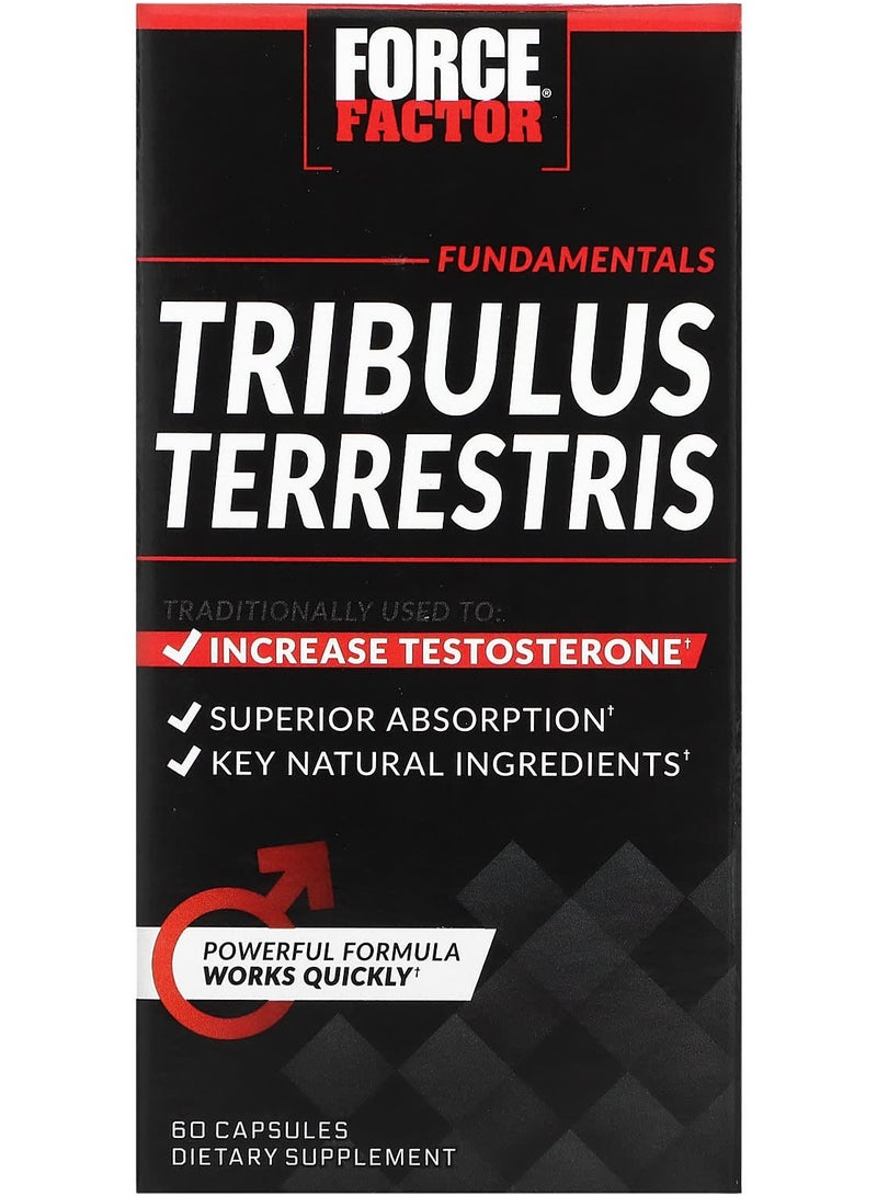 Force Factor Tribulus Terrestris Testosterone Booster 60 Capsules