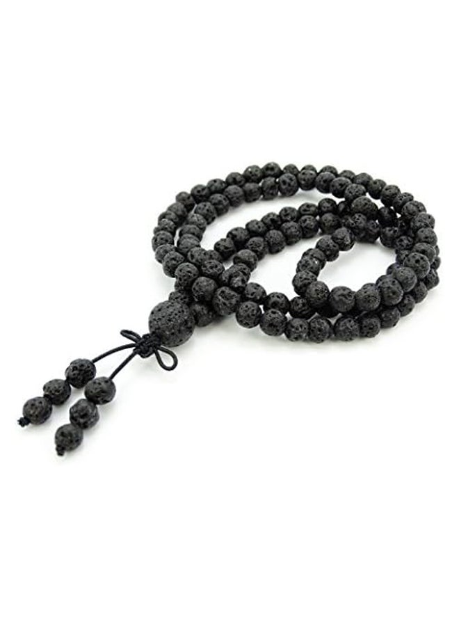 Handmade Multi-Purpose Natural 6mm Gemstone Buddhist 108 Beads Prayer Mala Stretchy Bracelet Necklace Healing  - Image 2